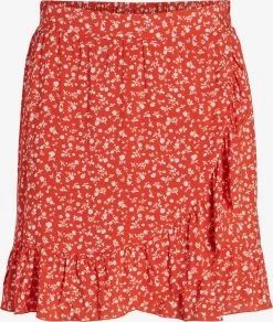 Vila Mini Rokken Rok SUN Dames Oranjerood