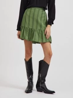 Vila Mini Rokken Rok Etna Dames Grasgroen -Vila 43e4097d0e6d7824efe19b4b25299802