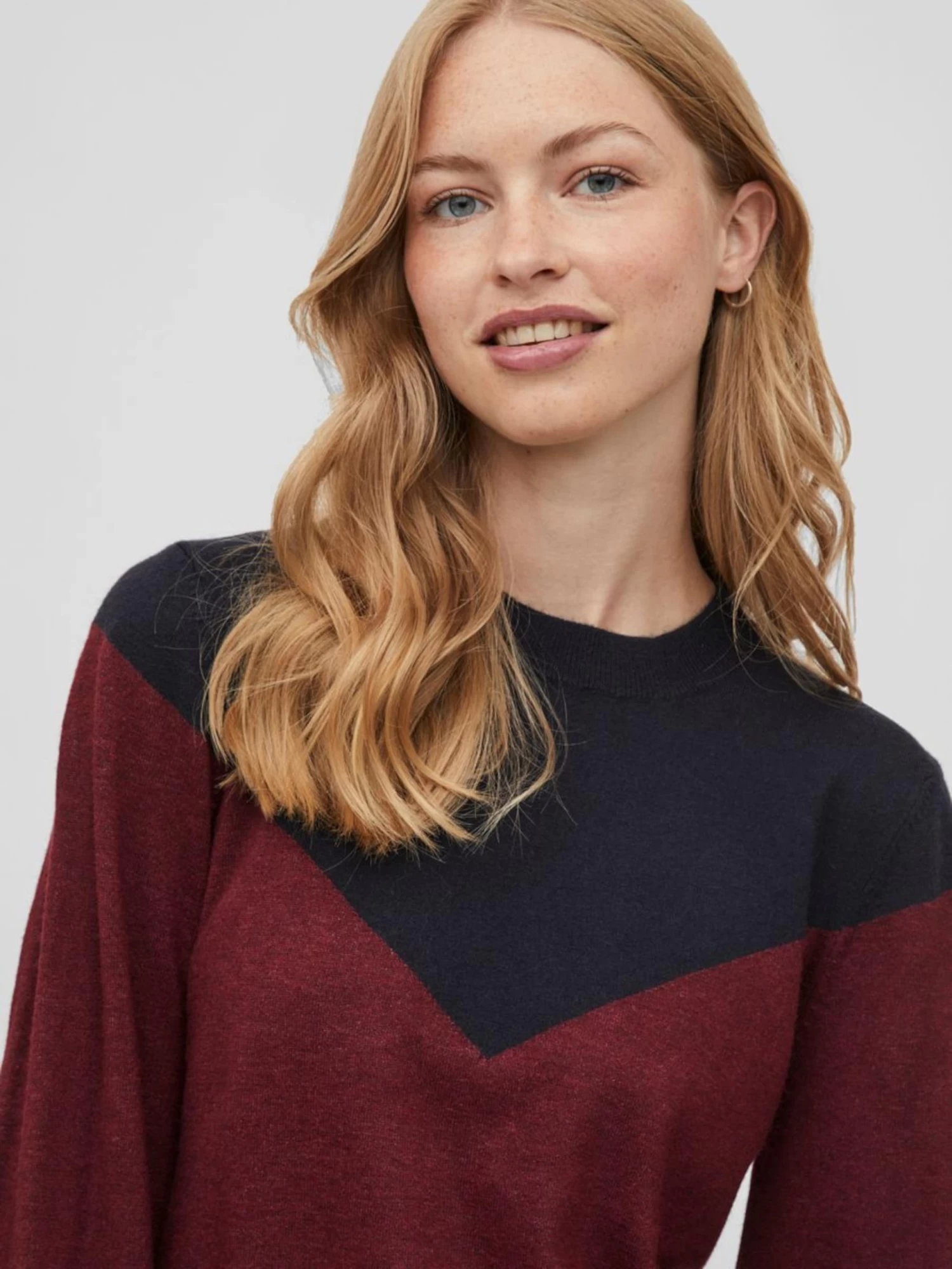 Vila Gebreide Jurken Gebreide Jurk Dames Wijnrood 8 Vila Gebreide Jurken Gebreide Jurk Dames Wijnrood - Afbeelding 6