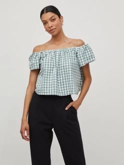 Vila Blouses Met Korte Mouw Blouse Chi Dames Wit -Vila 44013defbd3b9ab040b4c5c8083ba652