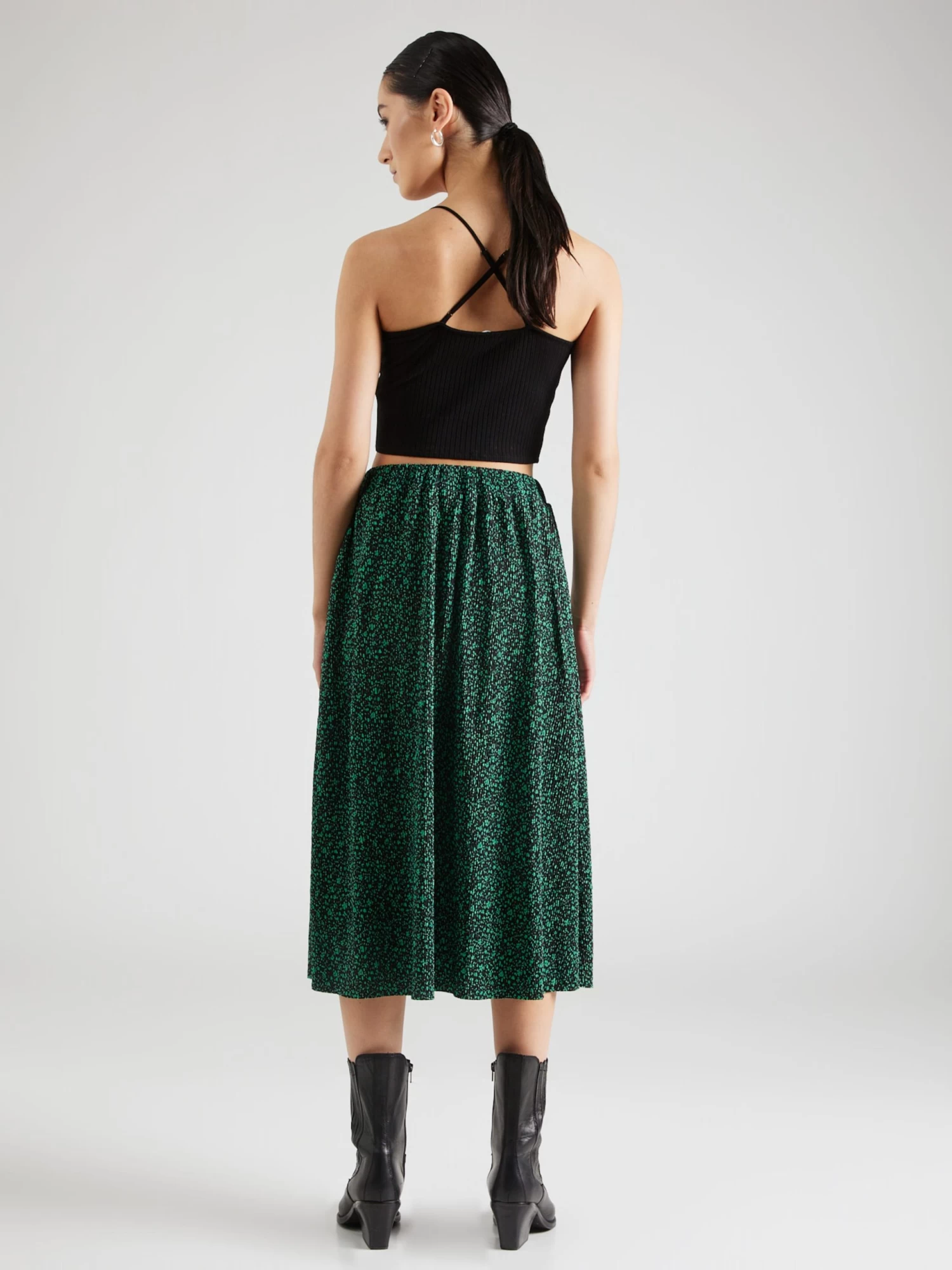 Vila Midi Rokken Rok PILOU IVA Dames Jade Groen 6 Vila Midi Rokken Rok PILOU IVA Dames Jade Groen - Afbeelding 4