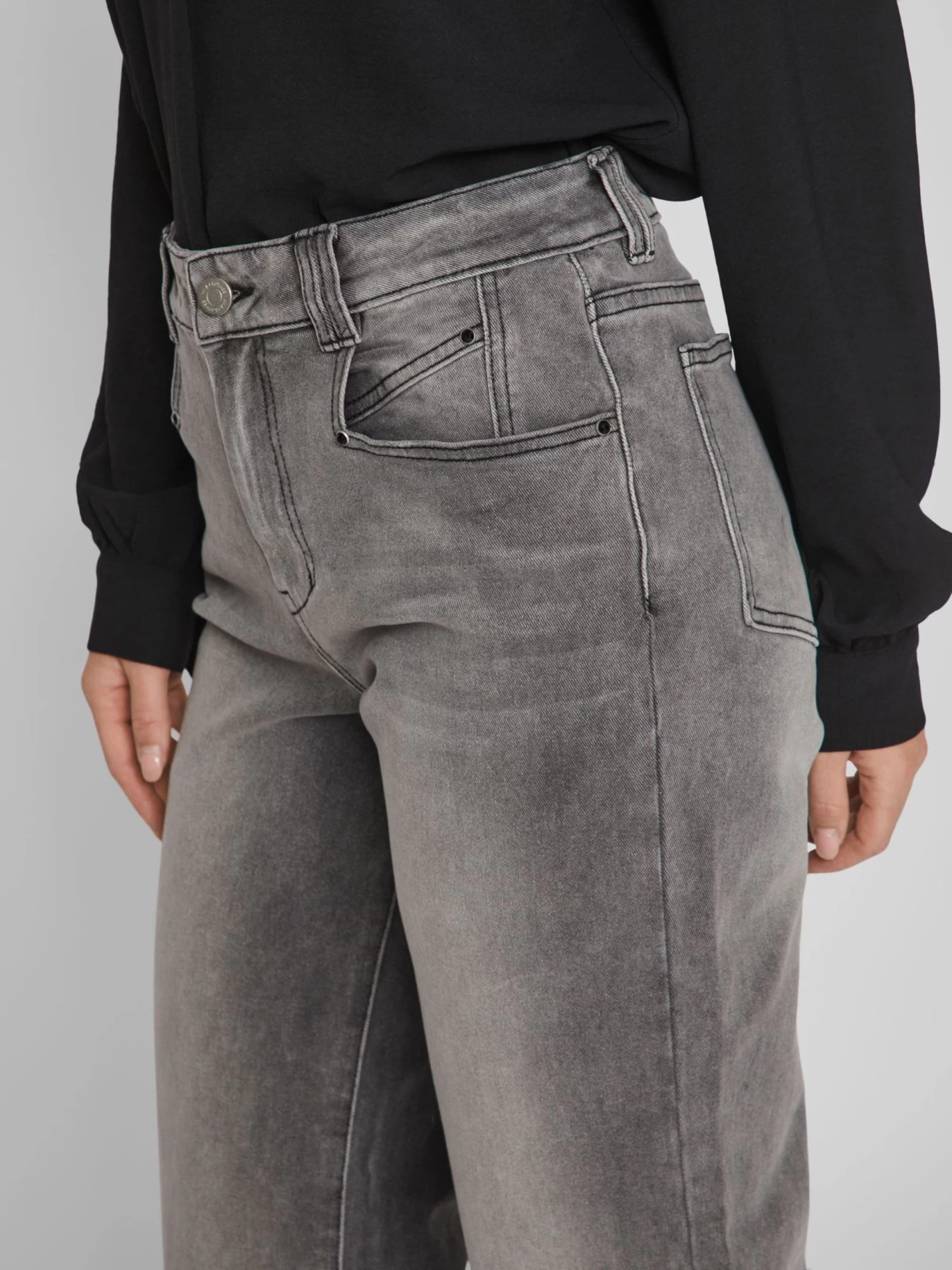 Vila Jeans Bootcut Jeans Dames Grijs 8 Vila Jeans Bootcut Jeans Dames Grijs - Afbeelding 6