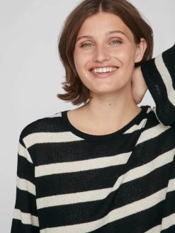 Vila Longsleeves Shirt Dames Beige / Zwart 13 Vila Longsleeves Shirt Dames Beige / Zwart -Vila 461ac26ec71ec82898c19705d01682b7