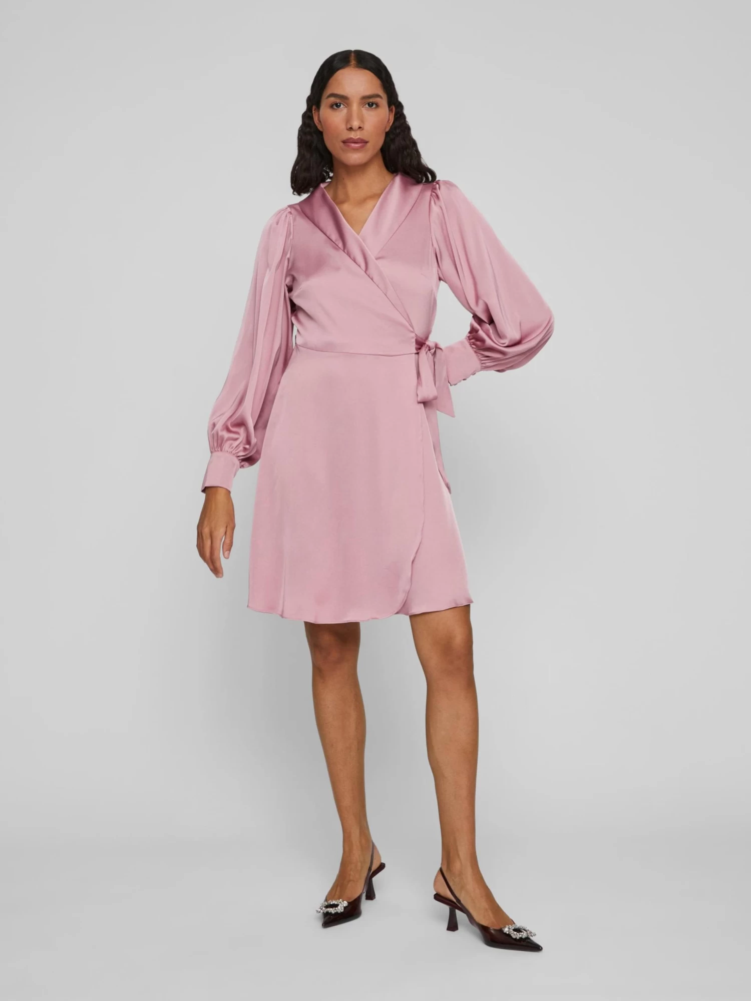 Vila Mini Jurken Jurk Dames Roze 7 Vila Mini Jurken Jurk Dames Roze - Afbeelding 5