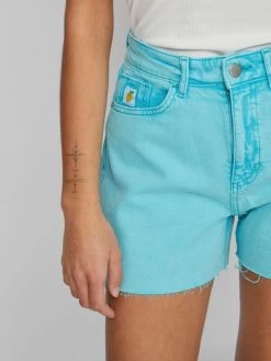 Vila Denim Shorts Regular Jeans Pippa Dames Blauw -Vila 46b9e81efa78b2fca21bb5f31dac0135