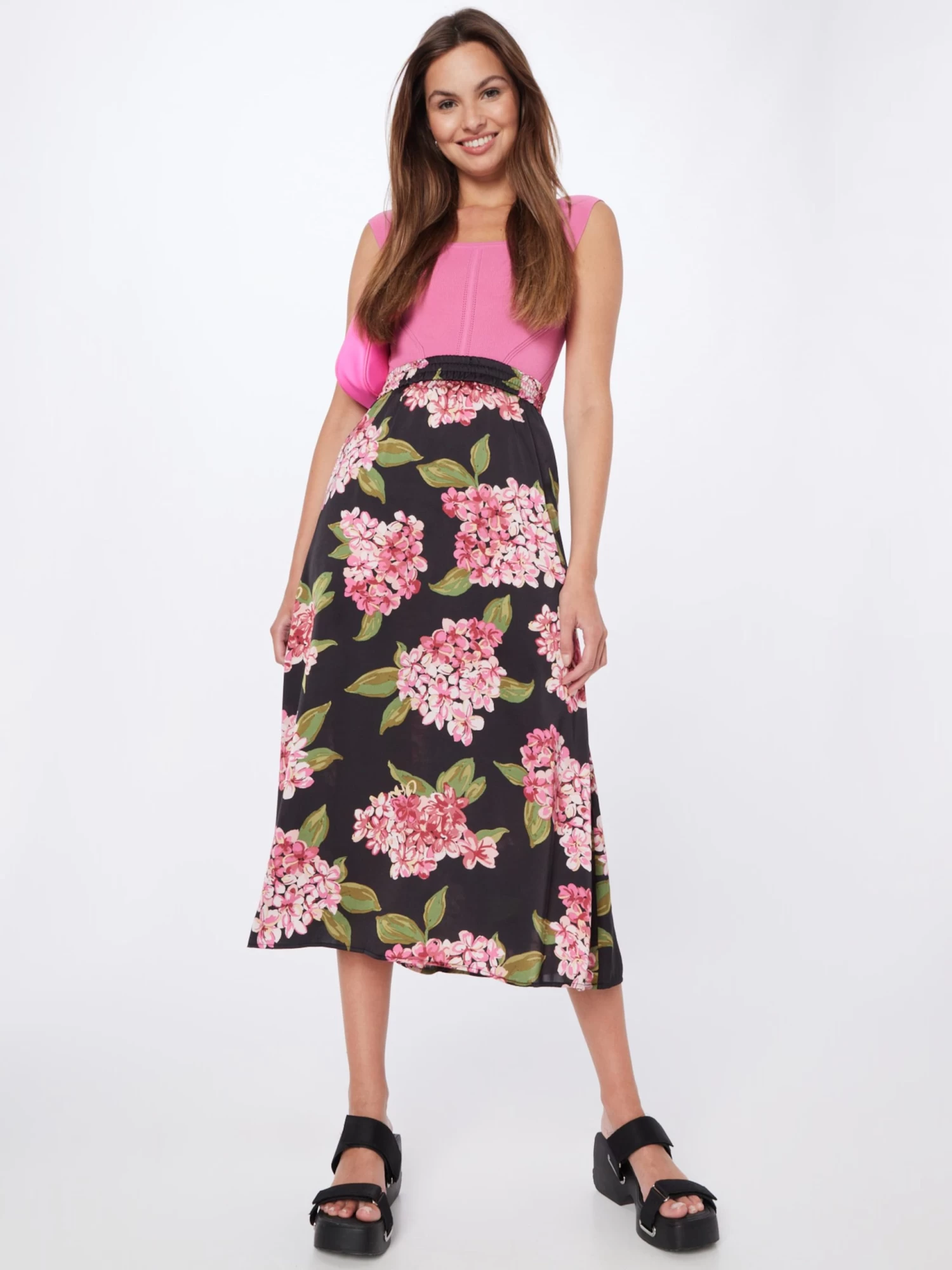 Vila Midi Rokken Rok AGNES Dames Zwart 7 Vila Midi Rokken Rok AGNES Dames Zwart - Afbeelding 5