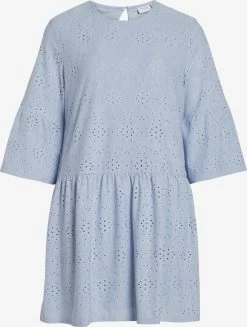 Vila Mini Jurken Jurk Kawa Dames Lichtblauw