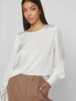 Vila Blouseshirts Blouse DEA Dames Wit -Vila 48be7c0557ac422a03aec076c6f5396b