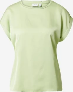 Vila T-shirts Shirt Dames Lichtgroen