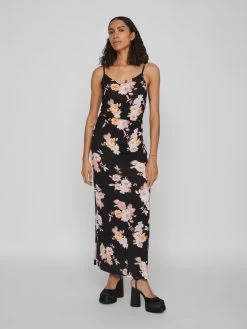 Jerseyjurken Jurk KAMI Dames Zwart 13 Jerseyjurken Jurk KAMI Dames Zwart -Vila 48fc314e8bc0299902cdef8ab0b10f24