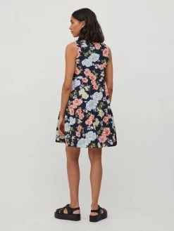 Vila Blousejurken Blousejurk Dames Navy / Lichtblauw -Vila 49057c111b0c2dc91d974251b11613f4