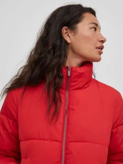 Vila Winterjassen Winterjas Dames Rood -Vila 492ba7f51ad076f8649953c5688b7e14