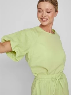 Vila Blouses Met Korte Mouw Blouse Miro Dames Appel -Vila 49c1122353fcba186f34f7310de1264f