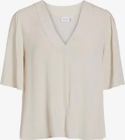 Vila T-shirts Shirt Dames Sand
