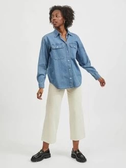 Vila Spijkerblouses Blouse Ninas Dames Blauw 23 Vila Spijkerblouses Blouse Ninas Dames Blauw -Vila 4a9b14ff82b65b3845c48daff1669ddd