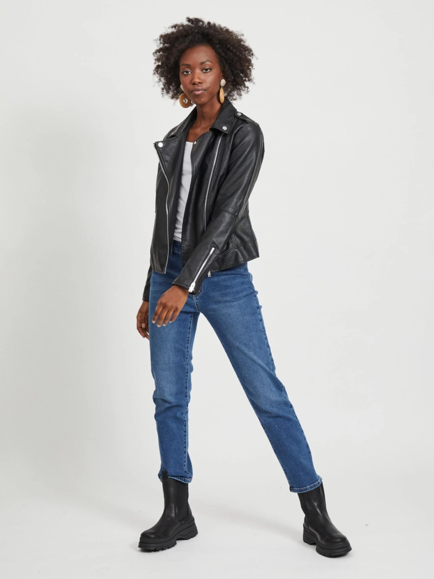 Vila Tussenjassen Tussenjas Cara Dames Zwart 7 Vila Tussenjassen Tussenjas Cara Dames Zwart - Afbeelding 5