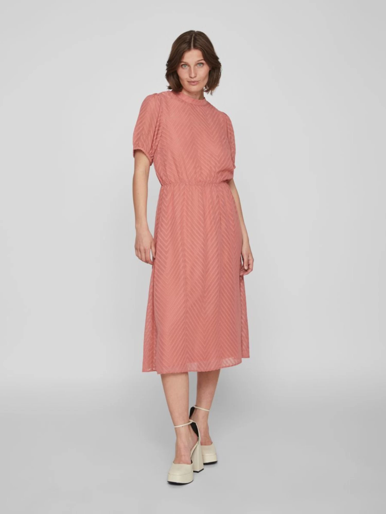 Vila Blousejurken Blousejurk Dames Pink 7 Vila Blousejurken Blousejurk Dames Pink - Afbeelding 5