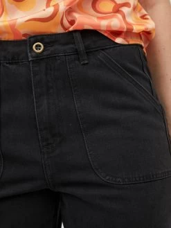 Vila Straight Regular Jeans Dames Zwart -Vila 4b5eedc3ee9c98c2afba8438d17eb824