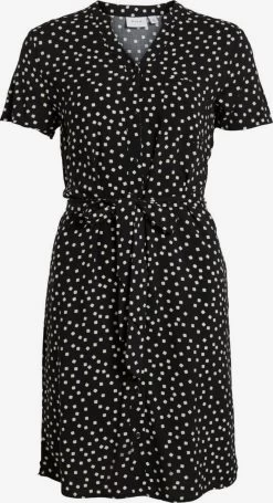 Vila Blousejurken Blousejurk Dames Zwart