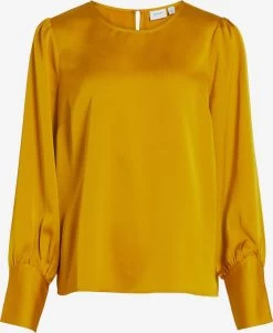 Vila Blouseshirts Blouse Dea Dames Goudgeel