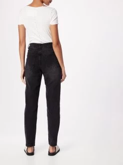 Vila Mom Jeans Tapered Jeans Dames Zwart -Vila 4db19cea64eeeb39f055ad9b00b116d6