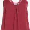 Vila Blouse Tops Blouse Dames Rood / Wijnrood