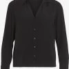 Vila Blouseshirts Blouse Fini Dames Zwart -Vila 4ed7e111b9229298627aa2842706ea35