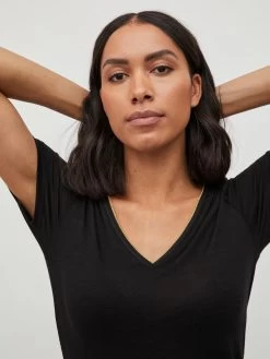 Vila T-shirts Shirt Noel Dames Zwart -Vila 4efc07223841003ff1ae6164932c049a