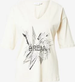 Vila T-shirts Shirt Dames Beige