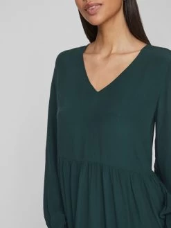 Vila Mini Jurken Jurk Dames Groen -Vila 4ff3b94e60812de6ac8d3acd408e3e01