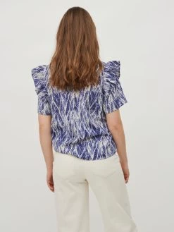 Vila T-shirts Shirt Dames Blauw / Donkerblauw 11 Vila T-shirts Shirt Dames Blauw / Donkerblauw -Vila 503ec27bcf2159bc9520cc8b17ddecfe