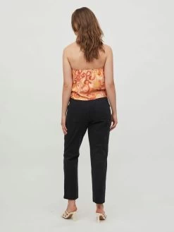 Vila Straight Regular Jeans Dames Zwart -Vila 50514841971edfaaddcce968c182757e