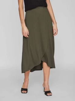 Vila Maxi Rokken Rok Dames Kaki 10 Vila Maxi Rokken Rok Dames Kaki -Vila 50bfea92c6f31fd2cc7fb99842745ee4