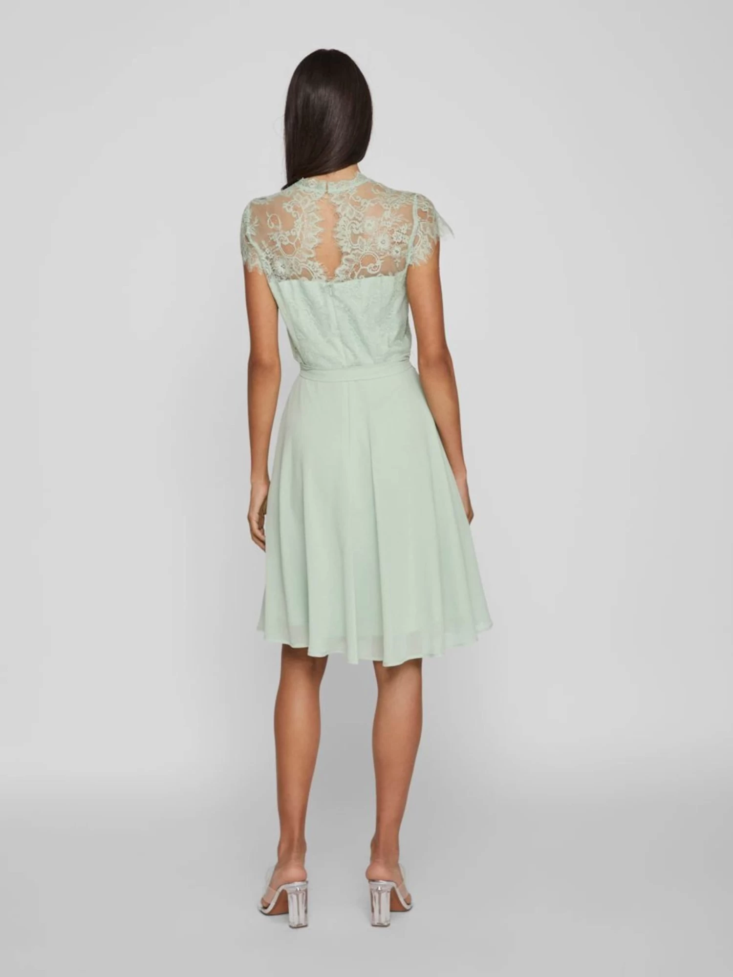 Vila Cocktailjurken Cocktailjurk Diona Dames Pastelgroen 7 Vila Cocktailjurken Cocktailjurk Diona Dames Pastelgroen - Afbeelding 5