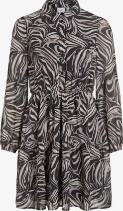 Vila Blousejurken Blousejurk Karolina Dames Zwart