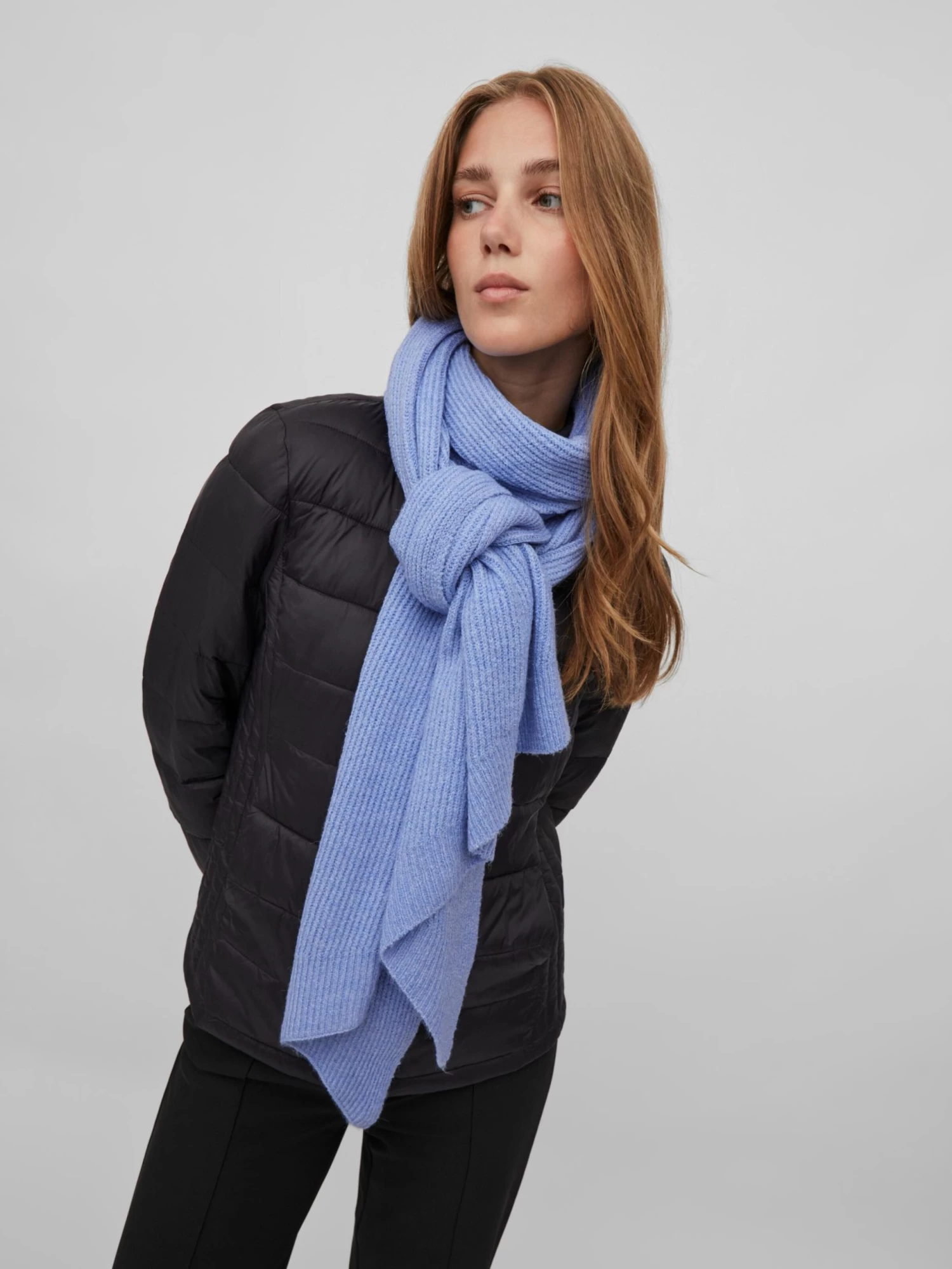 Vila Dikke Sjaals Sjaal Della Dames Blauw 4 Vila Dikke Sjaals Sjaal Della Dames Blauw - Afbeelding 2