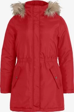 Vila Parkas Winterparka Dames Rood