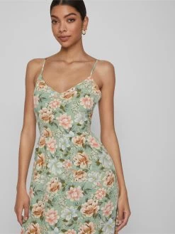 Vila Midi Jurken Jurk Tanja Dames Pastelgroen -Vila 55db5374d0ca7f21ec1f8e6d5bf27f60