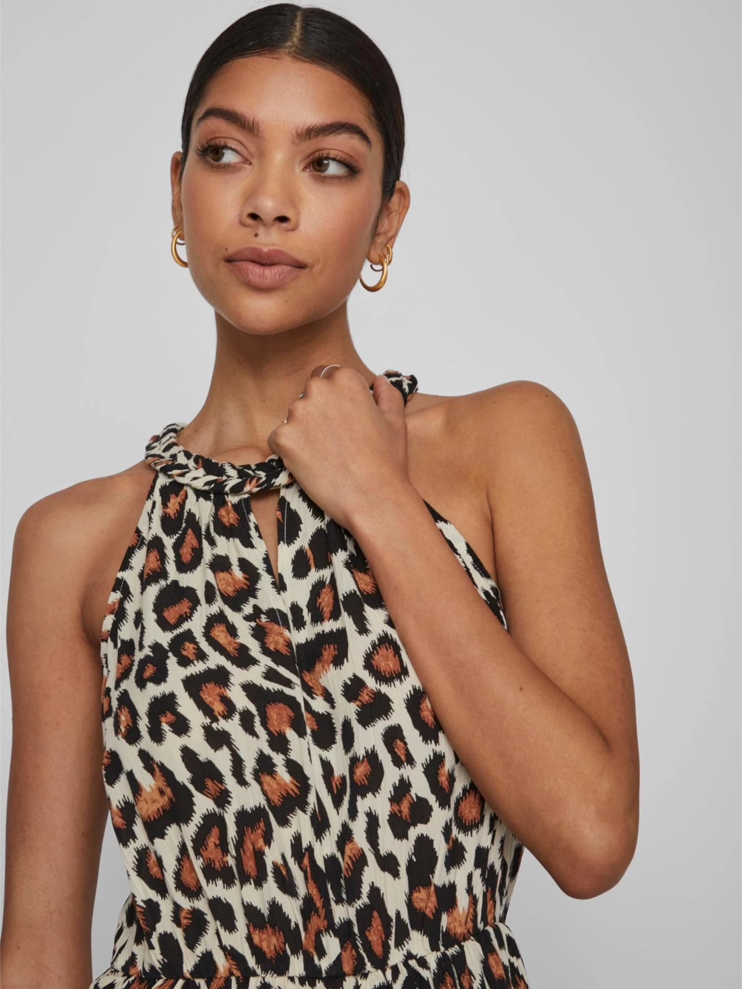 Vila Maxi Jurken Jurk Mesa Dames Crème 8 Vila Maxi Jurken Jurk Mesa Dames Crème - Afbeelding 6