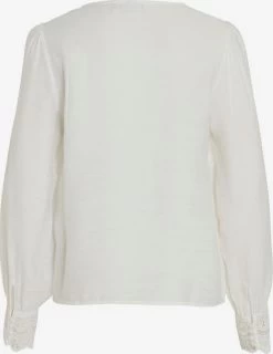 Vila Kanten Blouses Blouse Dames Wit -Vila 5680694df4a9e83e7c5f5d3284cad253