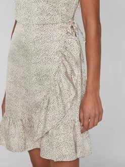 Vila Mini Jurken Jurk Dames Beige -Vila 56e84e959895ee35832dba500f654920