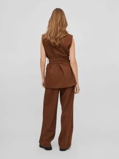 Vila Bodywarmers Bodywarmer Dames Bruin -Vila 5790338d66644b4f7c4c6b51252a6697