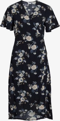 Vila Mini Jurken Jurk Dames Marine / Navy / Lichtblauw