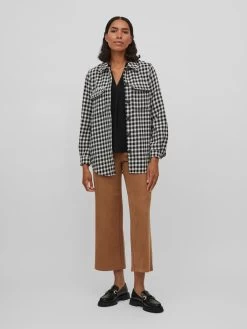 Vila Tussenjassen Tussenjas Hether Dames Zwart / Wit -Vila 58b9561d9081149f567403a9fdfb6cde