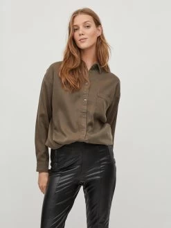 Vila Overhemden Blouse Bista Dames Olijfgroen 11 Vila Overhemden Blouse Bista Dames Olijfgroen -Vila 59004b761285424e6a30d0e4934b368c