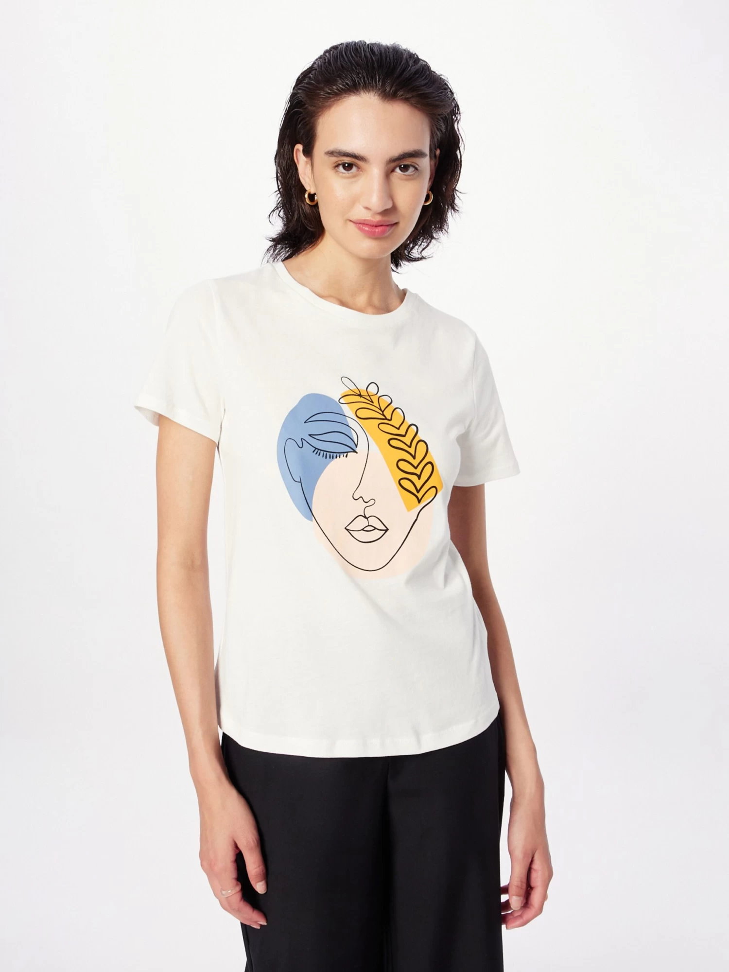 Vila T-shirts Shirt VULKAN Dames Wit 5 Vila T-shirts Shirt VULKAN Dames Wit - Afbeelding 3