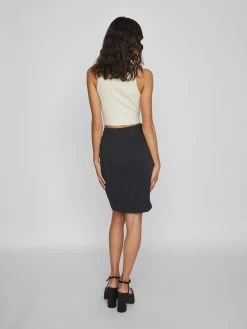 Vila Midi Rokken Rok Dames Zwart -Vila 59fc4d1599e97e7ba68d323bac6c82ab