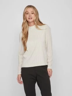 Vila Longsleeves Shirt Dames Wolwit -Vila 5a28253a14a73c6d77802e57e22941d9