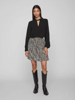 Vila Overhemden Blouse Dames Zwart -Vila 5a50f7b1c575273618c24abac3eb3acc