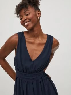 Vila Avondjurken Avondjurk Milina Dames Donkerblauw -Vila 5b552eeccfa2d06f4e5e069f6cf04c2e